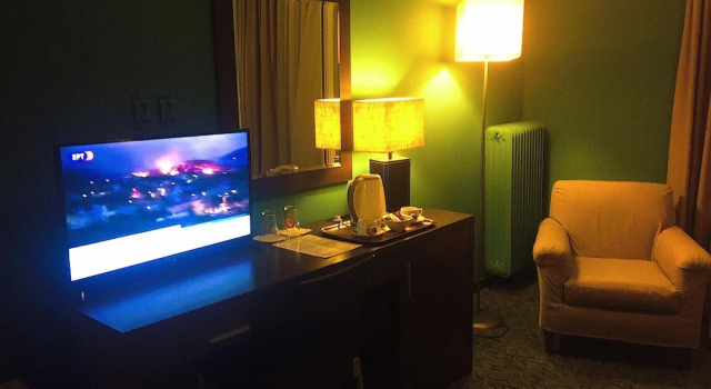 Трёхместный номер Standard с балконом и с видом на море Galini Hotel