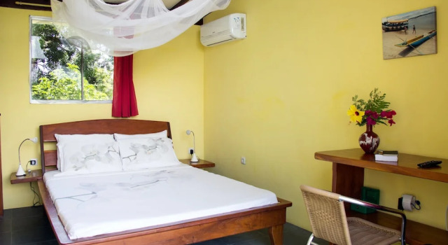 Двухместный люкс Deluxe с балконом и с красивым видом из окна Pousada VillaBahia Morro