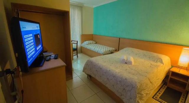 Трёхместный номер Standard Hotel Estação Paraíso - ao lado do Metrô Paraíso e 600m da Av Paulista