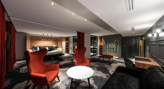 Люкс с видом на сад Hôtel Restaurant Baud