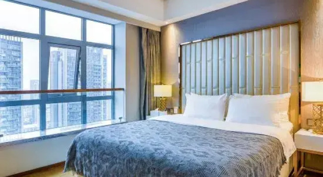 Люкс с 2 комнатами WIFC Taikoo Yunxuan International Apartment (Chunxi Road West International Financial Center Branch)