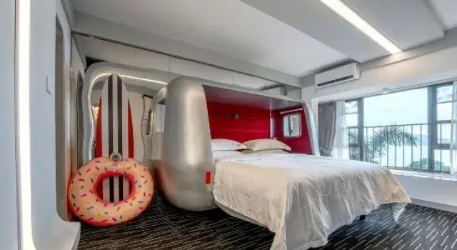 Люкс с 4 комнатами Huizhou  Shili Yintan Weigang Bay No.1 Holiday Apartment