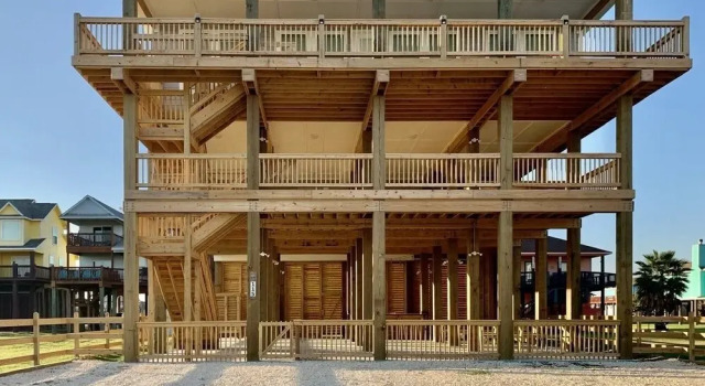 A Seaside Escape 5 Bedroom Home, Book Feriehus Bolivar Peninsula Houston