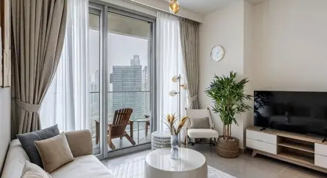 Люкс Deluxe Cozy 1BR Retreat Near Dubai Mall & Burj Khalifa