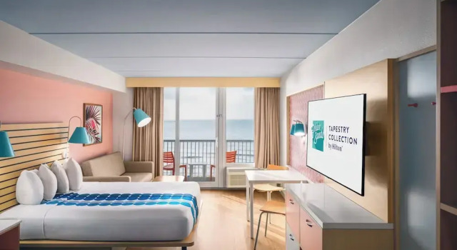 Четырёхместный номер Standard с видом на океан Golden Sands Carolina Beach Oceanfront, Tapestry by Hilton