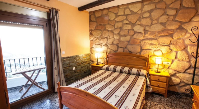 Семейные апартаменты с 2 комнатами с видом на горы Alojamientos Rurales Benarum con Spa