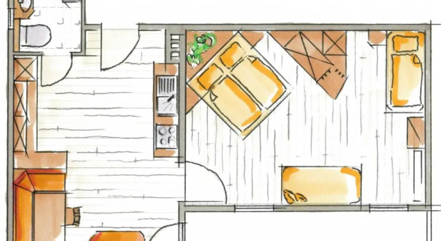 Апартаменты c 1 комнатой с балконом Ferienhaus Sonnenhang