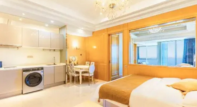 Двухместный люкс с красивым видом из окна Yuehe Seaview Art Hotel (Dalian Donggang Venice Water City)
