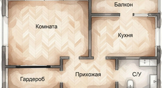 Апартаменты с 2 комнатами с балконом Апартаменты на улице Сергея Ушакова 20