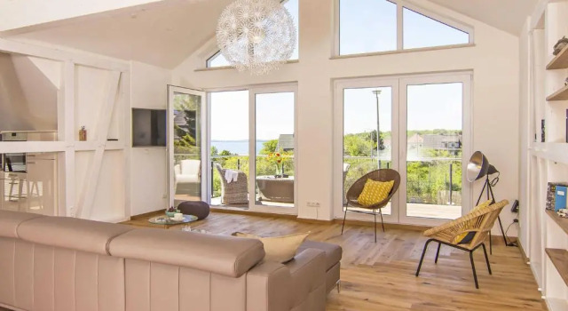 Апартаменты Luxusappartement "Auszeit" F657 mit Meerblick und IR-Sauna