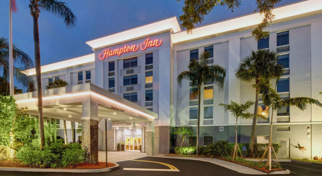 Кровать в общем номере Hampton Inn Ft. Lauderdale-West/Pembroke Pines
