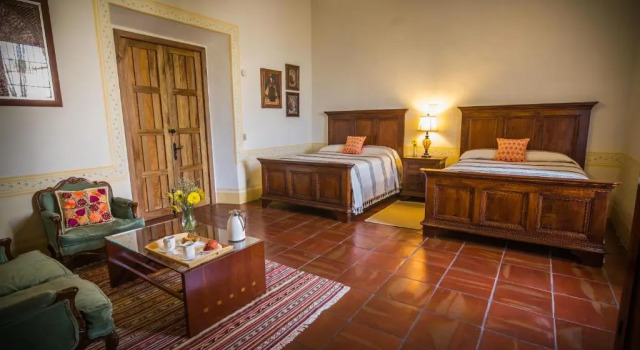 Четырёхместный полулюкс с видом на сад Hacienda Labor de Rivera Hotel Boutique & Eventos