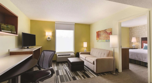 Двухместный люкс c 1 комнатой Home2 Suites by Hilton Pittsburgh Cranberry