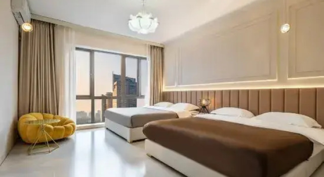 Люкс с 5 комнатами CYBO Sation SSAW Hotel Chunxi Road Tianfu Square Chengdu