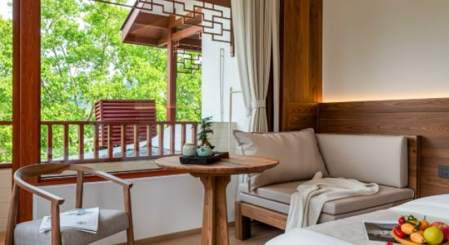 Camera doppia Standard con balcone e con vista sul fiume Yangshuo River View Hotel