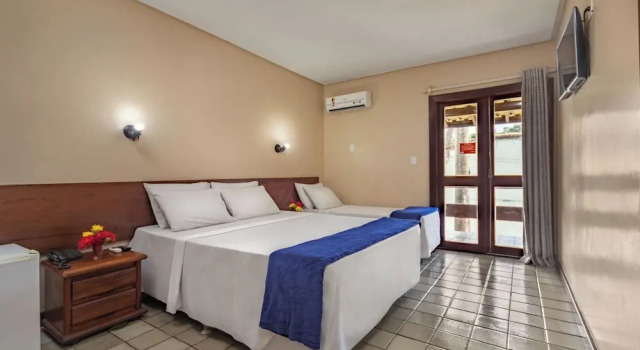 Одноместные апартаменты Standard с балконом Rede Andrade Estrela Dalva Centro Hotel
