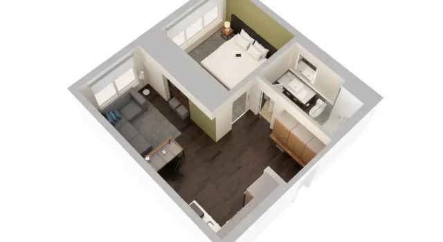 Двухместный люкс c 1 комнатой Element by Marriott Miami International Airport