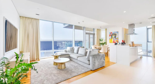 Апартаменты Luxury с 2 комнатами с балконом и с видом на море Premium 2 plus1BR condo Bluewater Island