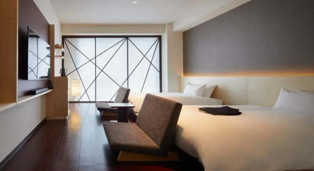 Трёхместный номер Deluxe with Tatami Area HOTEL AMANEK Kanazawa