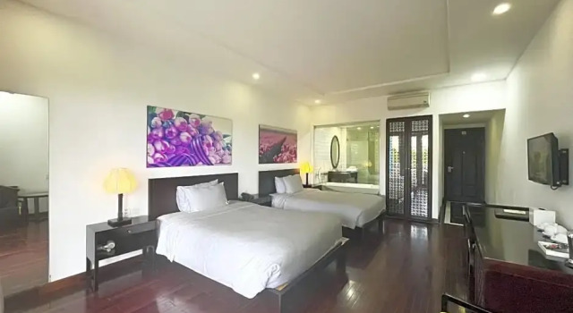 Двухместный номер Deluxe с балконом и с видом на реку Thanh Binh Riverside Hoi An