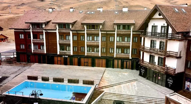 3-room New Gudauri 404, Забронировать Апартаменты/квартира Отели Гудаури с бассейном, Бассейн