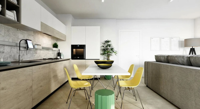Апартаменты Luxury с 2 комнатами с балконом и с видом на горы Swiss Hotel Apartments - Lugano