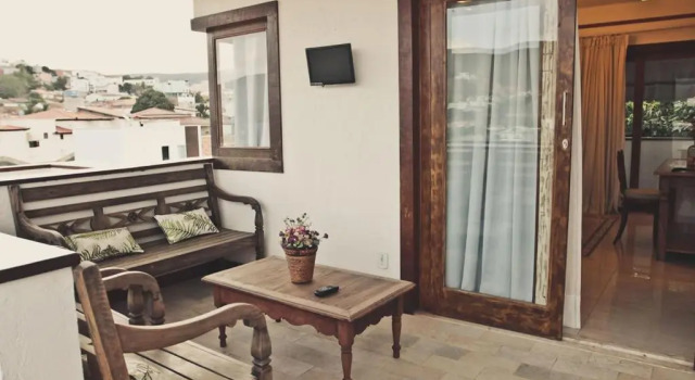 Двухместный номер Deluxe с балконом Hotel Vila Nova do Príncipe
