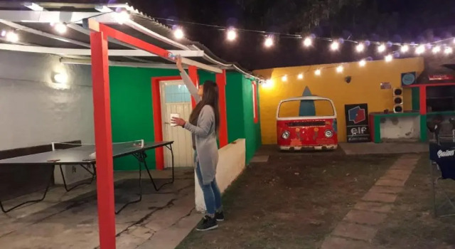Кровать в общем номере Plaza Hostel