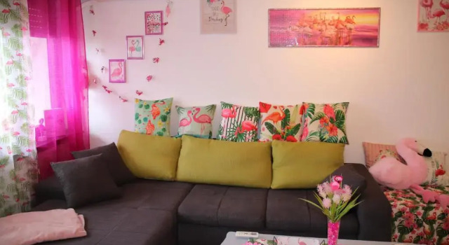 Pink Flamingo Nest - unique design apartment, Prenota Appartamento Senta Vojvodina