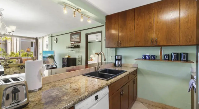 Номер Standard Haleakala Shores A-308 - Ocean/mountain Views, Stylish 2br/2ba, Lanai, AC, Wi-fi