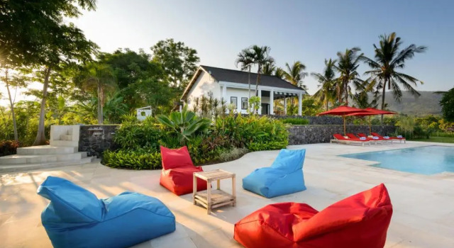 Sea View Villa Bloom Bali, Rezervovat Vila Chaty v Bali, Chalupa