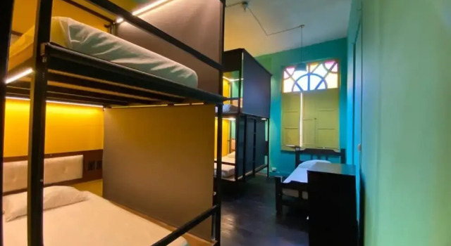 Кровать в общем номере Casona Don Juan Hostel