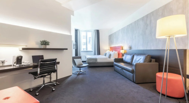 1 yatak odası aile süit Winters Hotel Berlin Mitte - The Wall
