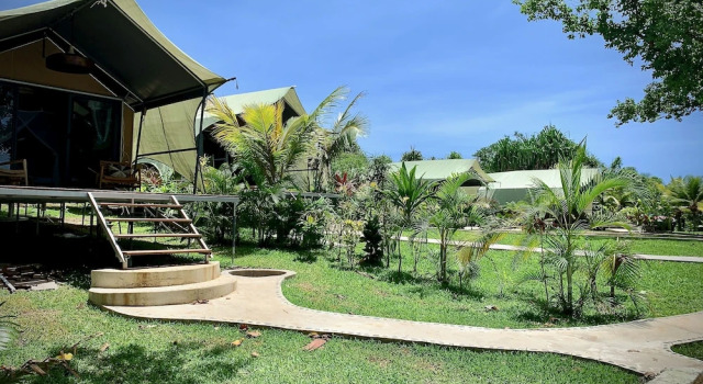 Тент c 1 комнатой с видом на океан Turtle Bay Lodge