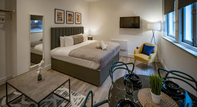 Студия Harrington Street Apartments Liverpool by Beehosting