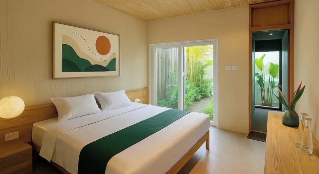 Двухместный номер Deluxe с балконом и с видом на сад Vả Riverside Retreat