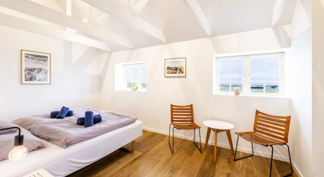 Четырёхместный номер Standard с видом на озеро drivethru Bed & Breakfast Hvide Sande
