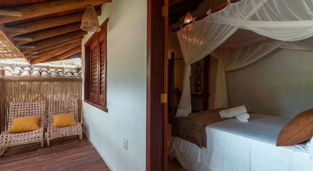 Двухместный люкс с балконом Pousada Cajueiro Trancoso