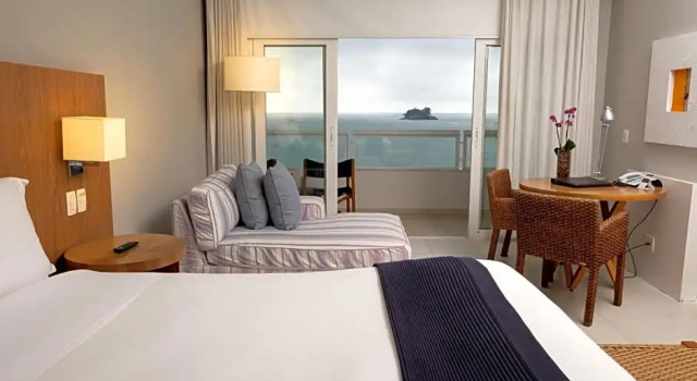 Номер Deluxe с балконом и seafront Hotel Jequitimar Guaruja Resort & Spa by Accor