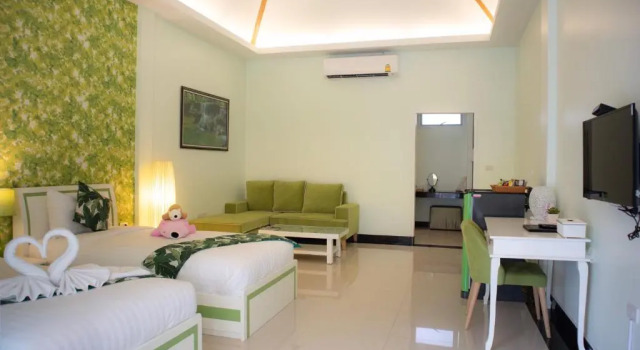Двухместный номер Standard с видом на бассейн Tubtim Siam River Kwai Resort