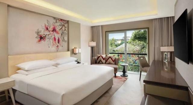 Camera doppia Deluxe con balcone Sheraton Bandung Hotel & Towers
