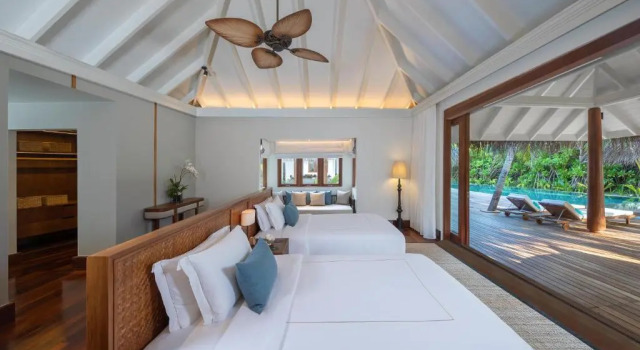 Pool Residence Beach с 4 комнатами Anantara Kihavah Maldives Villas