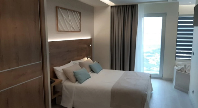 Двухместный номер Luxury с балконом и с видом на море Hotel Boutique O Náutico Laxe