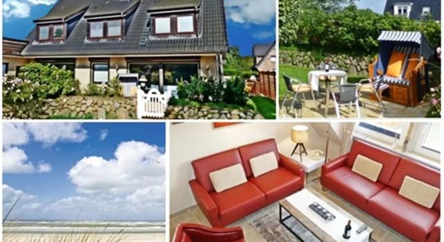 3-ZIMMER-FERIENWOHNUNG DEICHWIESE Westerland 1-3 Personen, Забронировать Отель Бизнес-отели Зильт-Ост, 4* 5*