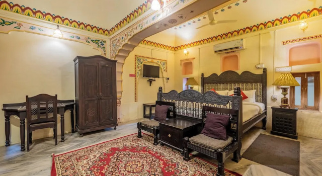 Люкс Deluxe The Shahi Palace Mandawa, A Heritage Boutique Haveli