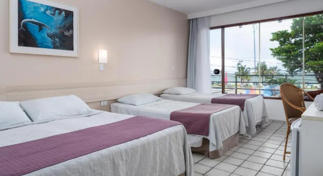 Семейный люкс с видом на море Hotel Praia Bonita Pajucara