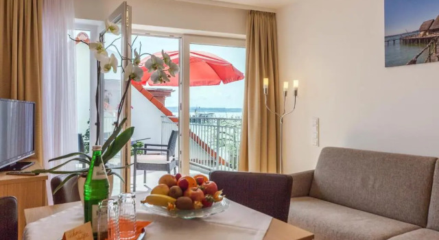 Двухместный номер Superior с балконом Seehotel BelRiva