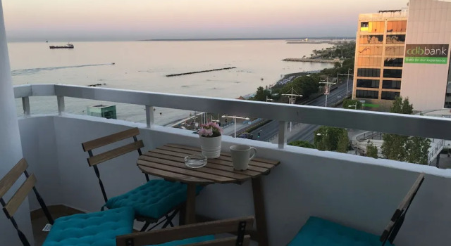 Apartment 2 Schlafzimmer mit Balkon und mit Meerblick Panoramic Blue