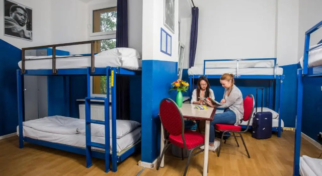 Кровать в общем номере Pegasus Hostel Berlin
