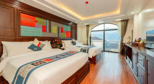 Четырёхместный номер Standard с видом на сад Sapa Passion Hotel & Spa